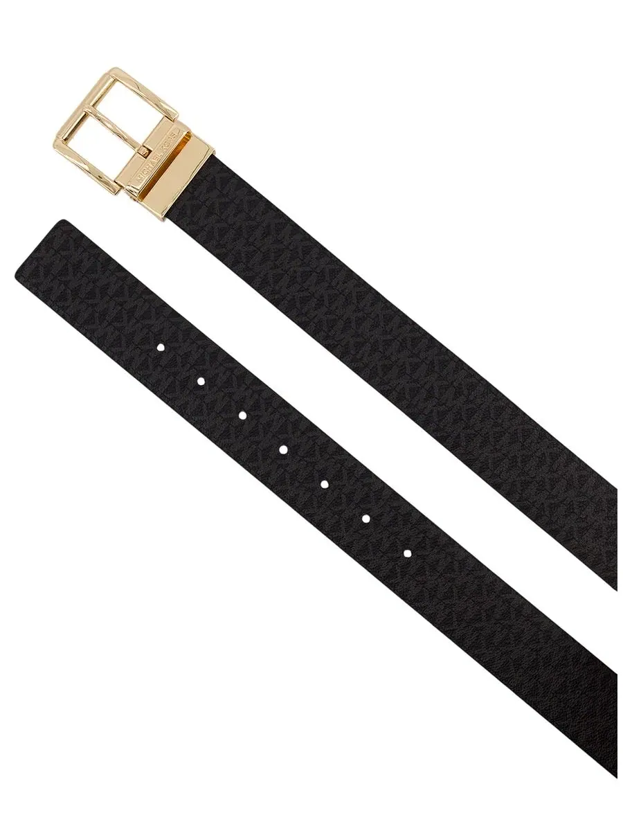 Женские кожаные ремни (комплект из 2 штук) Michael Kors — изображение 6 из 10, черный