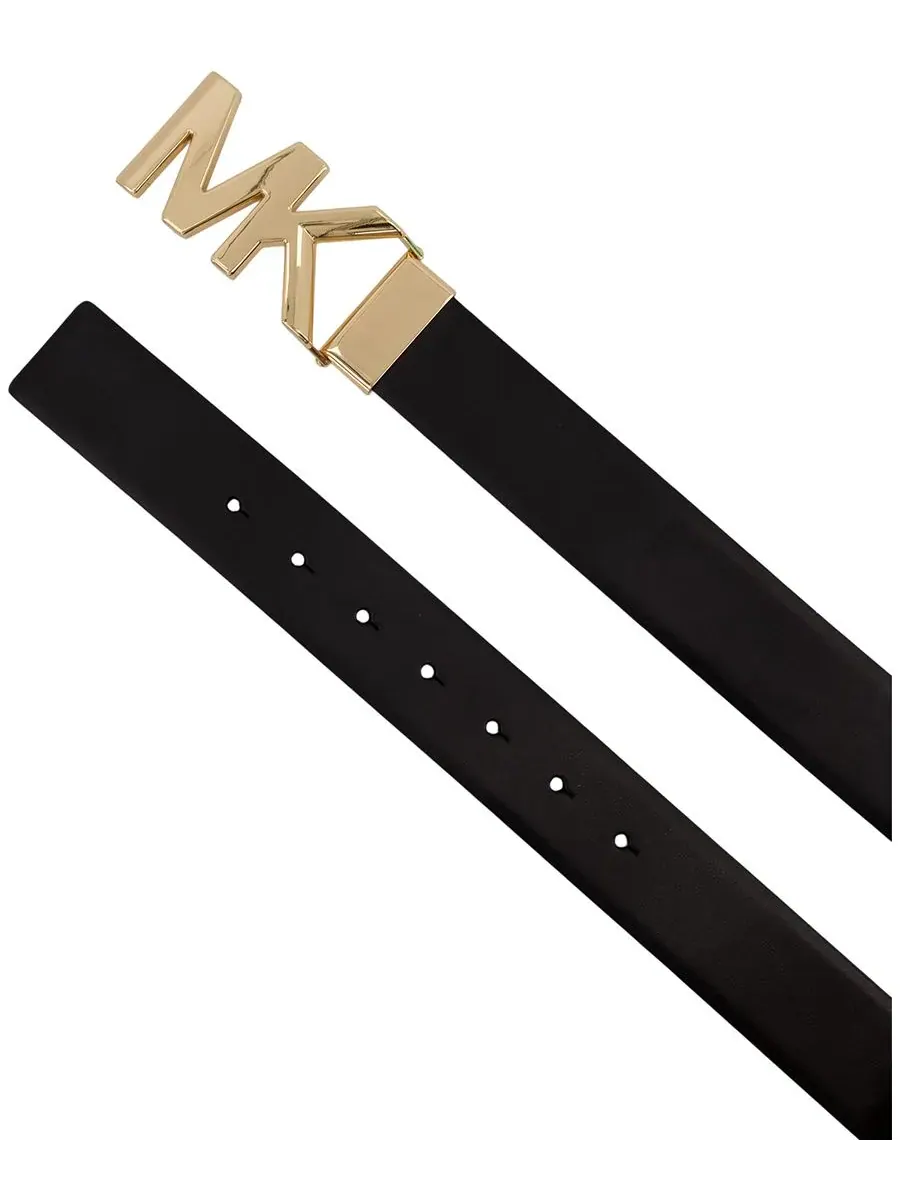 Женские кожаные ремни (комплект из 2 штук) Michael Kors — изображение 7 из 10, черный