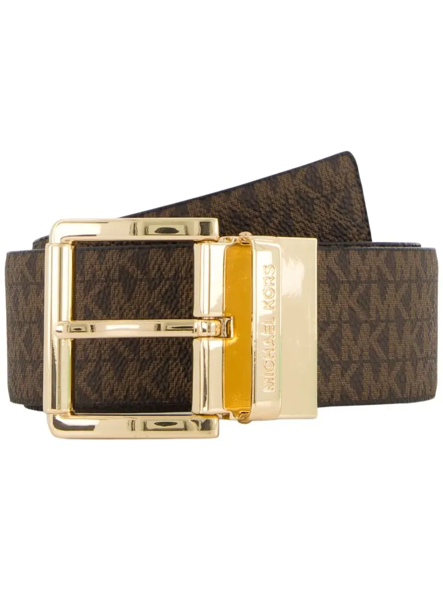 Женские кожаные ремни (комплект из 2 штук) Michael Kors — изображение 3 из 10, коричневый