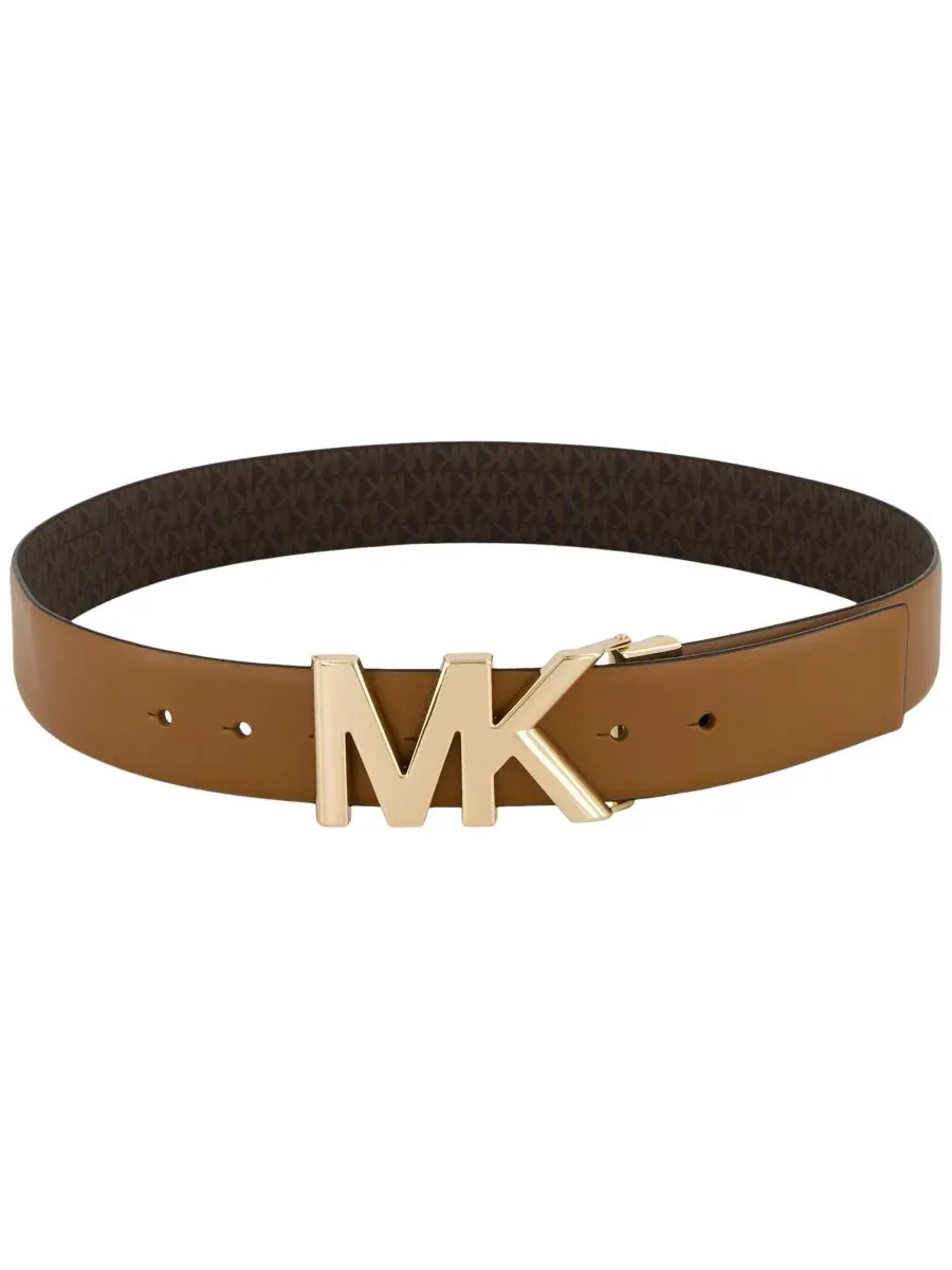 Женские кожаные ремни (комплект из 2 штук) Michael Kors — изображение 4 из 10, коричневый