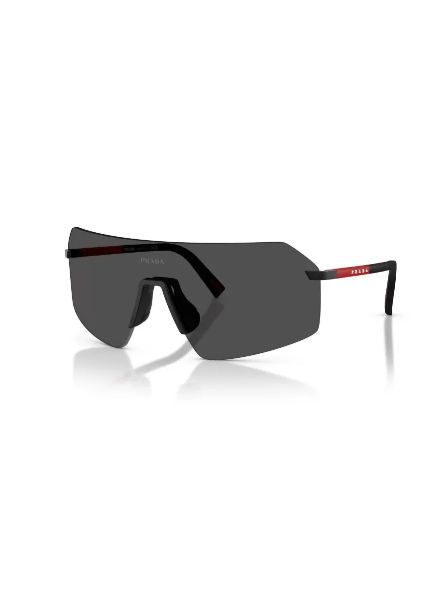 Мужские солнцезащитные очки Prada Linea Rossa с геометрическим рисунком, PS B50S Persol — изображение 1 из 6, черный