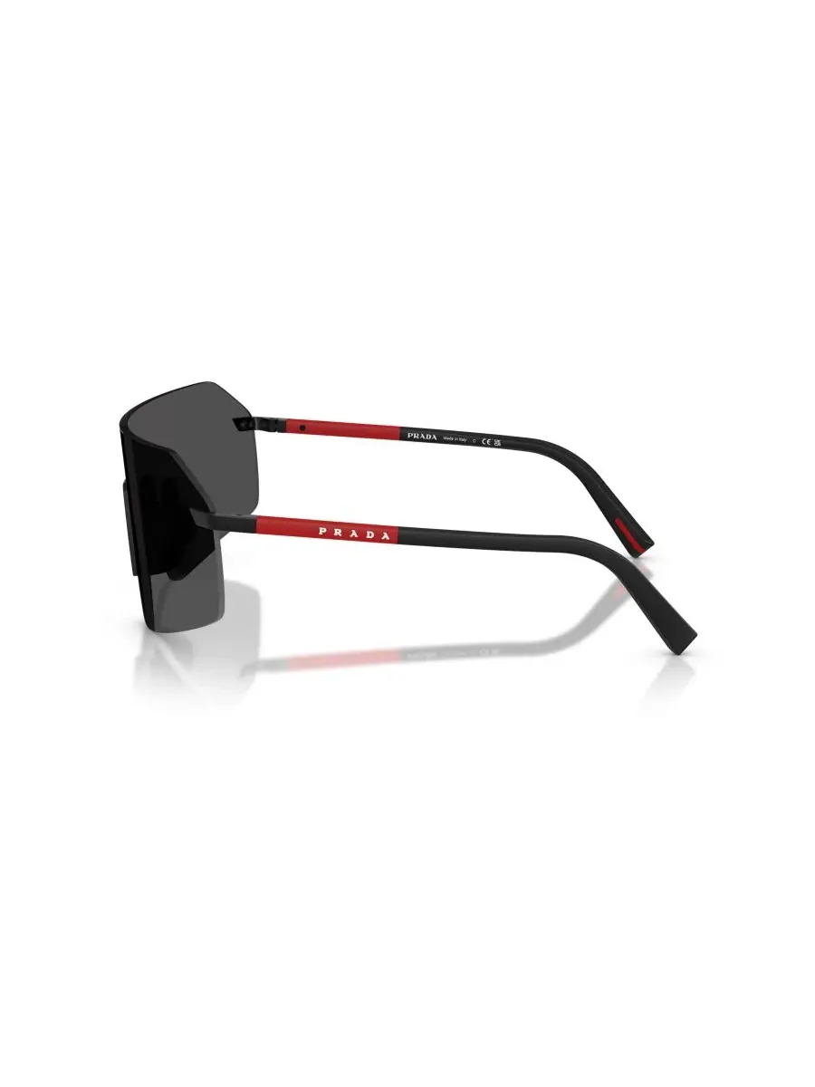 Мужские солнцезащитные очки Prada Linea Rossa с геометрическим рисунком, PS B50S Persol — изображение 3 из 6, черный