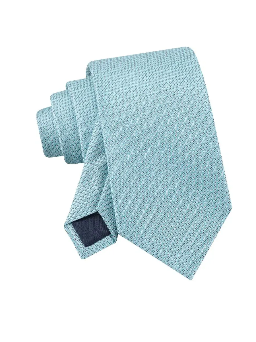 Мужской галстук Meadow Solid Classic Tommy Hilfiger — изображение 4 из 5, голубой