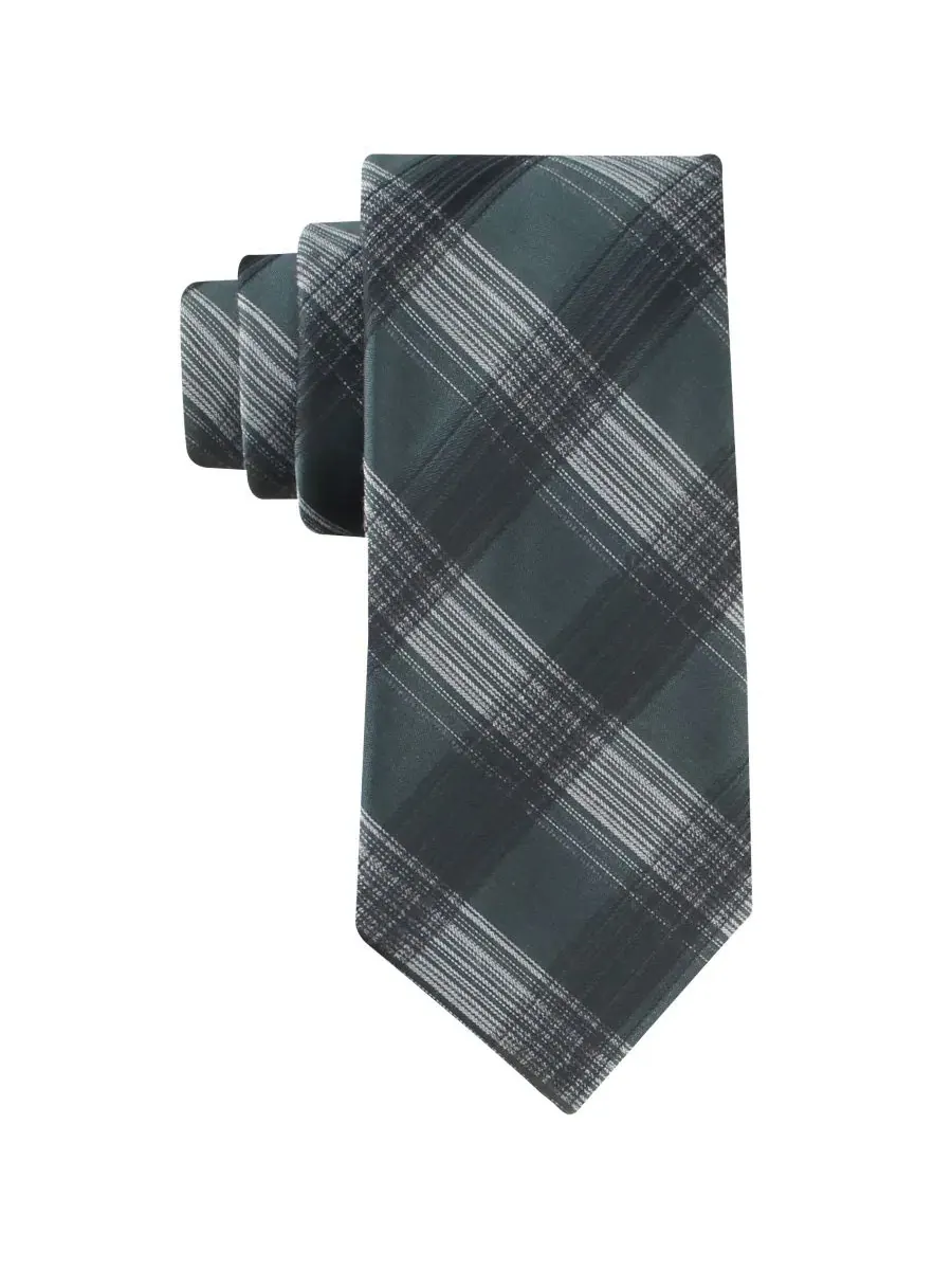 Галстук классический с плед-принтом Justy Plaid Calvin Klein