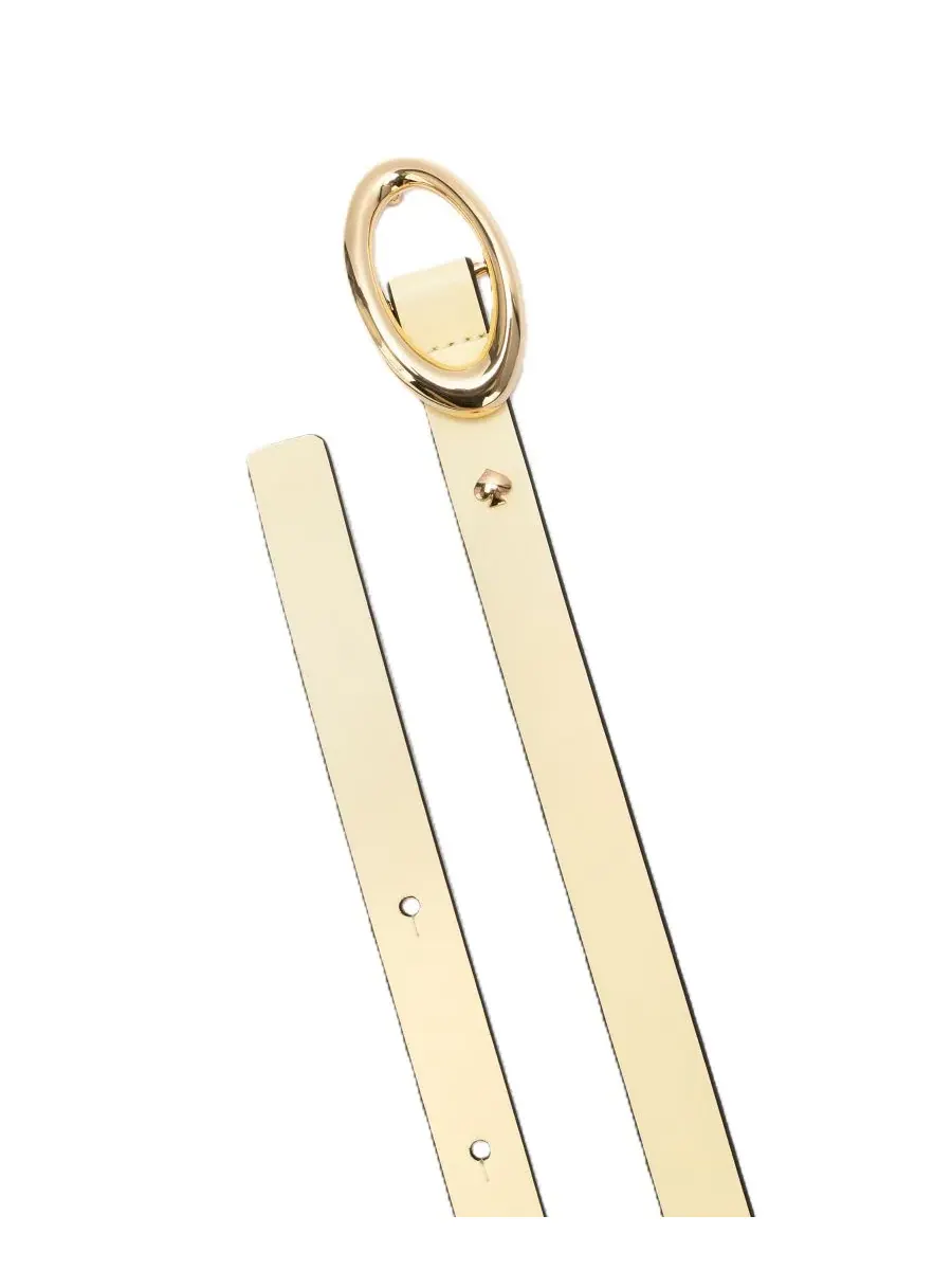Ремень с овальной расплавленной пряжкой Kate Spade New York, Fresh Lemonade — изображение 3 из 5