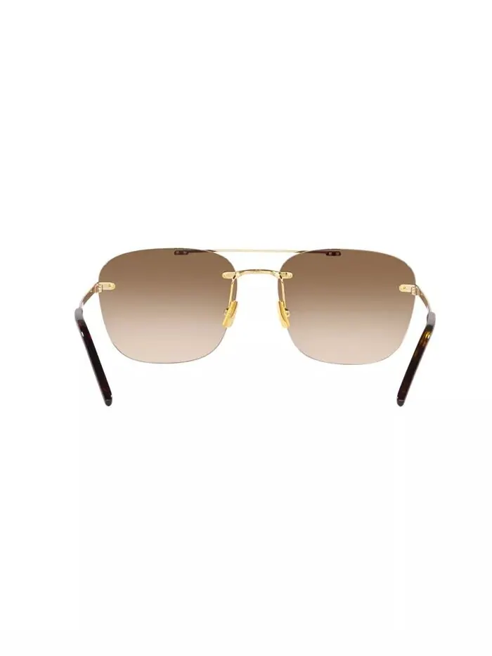 Солнцезащитные очки унисекс, Sl 309, без оправы Ys000324 Saint Laurent — изображение 2 из 5, золото