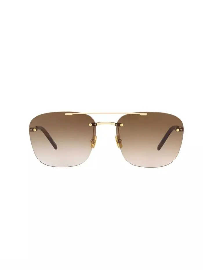 Солнцезащитные очки унисекс, Sl 309, без оправы Ys000324 Saint Laurent — изображение 4 из 5, золото