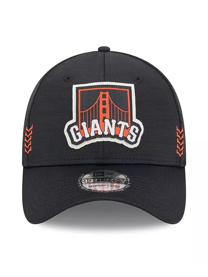 Мужская черная кепка San Francisco Giants 2024 Clubhouse 39THIRTY Flex Fit New Era — изображение 2 из 4, черный