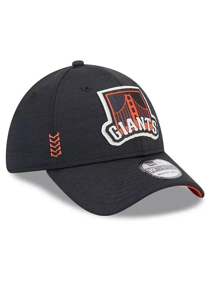 Мужская черная кепка San Francisco Giants 2024 Clubhouse 39THIRTY Flex Fit New Era — изображение 3 из 4, черный
