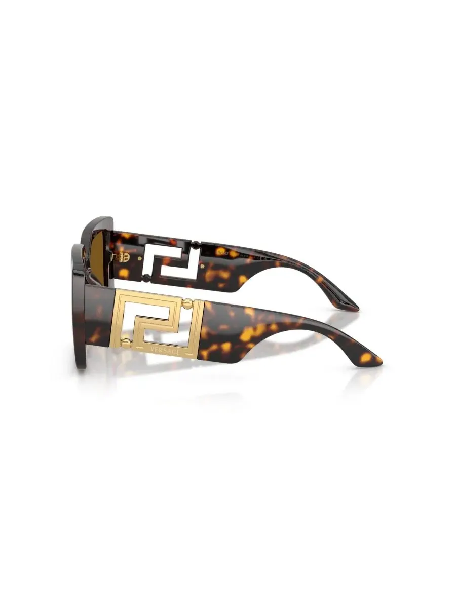 Солнцезащитные очки квадратные поляризационные Versace VE4505U — изображение 3 из 6, коричневый