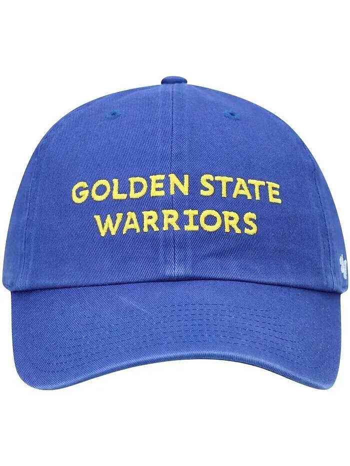 Мужская регулируемая кепка Royal Golden State Warriors Clean Up с надписью '47 Brand — изображение 2 из 4, королевский
