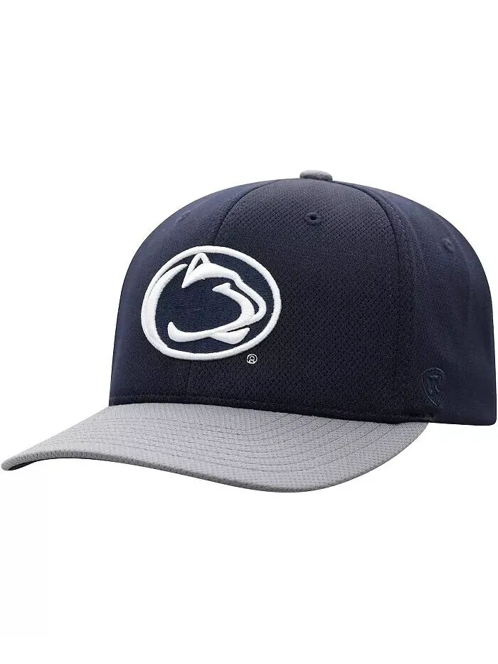 Мужская темно-серая двухцветная кепка Penn State Nittany Lions Reflex Hybrid Tech Flex Top Of The — изображение 3 из 4