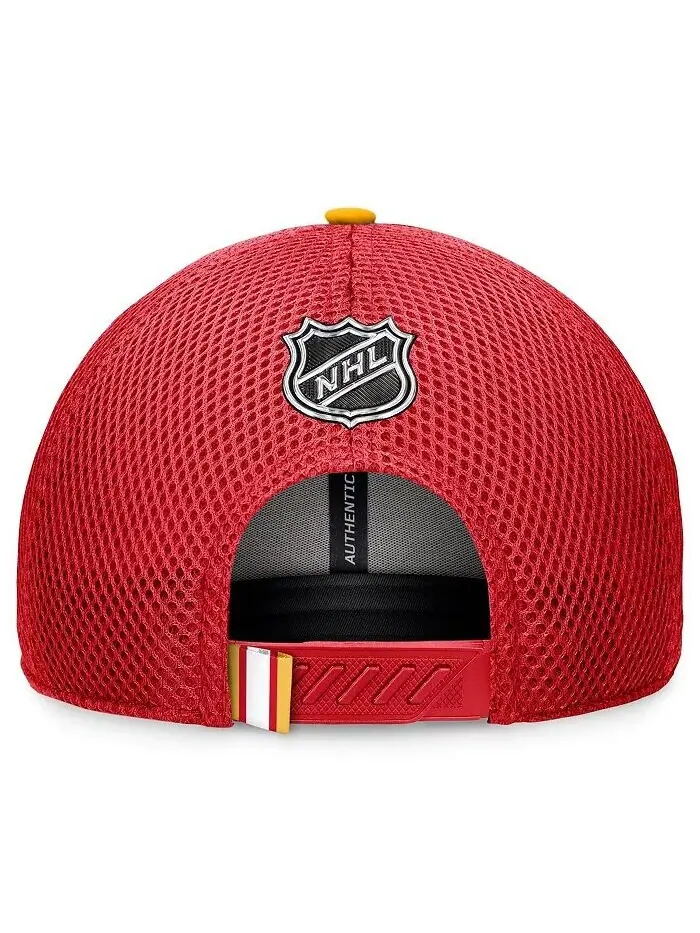 Мужская регулируемая кепка Red Calgary Flames драфта НХЛ 2024 для сцены Trucker Fanatics — изображение 2 из 4