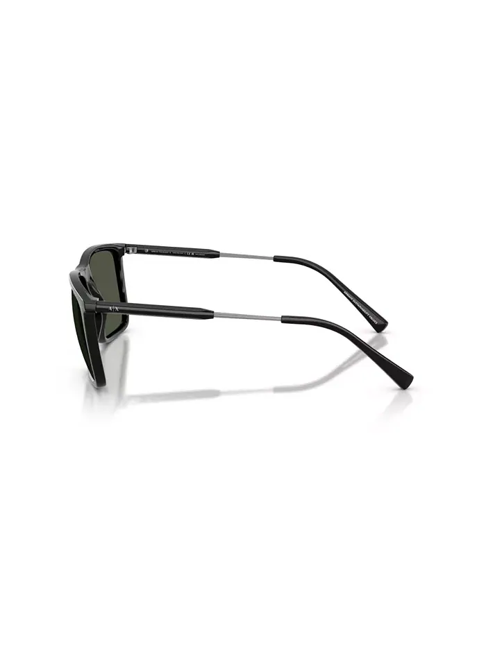 Мужские поляризационные солнцезащитные очки AX4160S Armani Exchange — изображение 3 из 6, черный