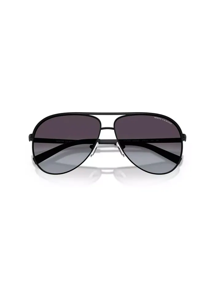 Унисекс пилотские солнцезащитные очки, AX2002 A|X Armani Exchange — изображение 5 из 6, черный