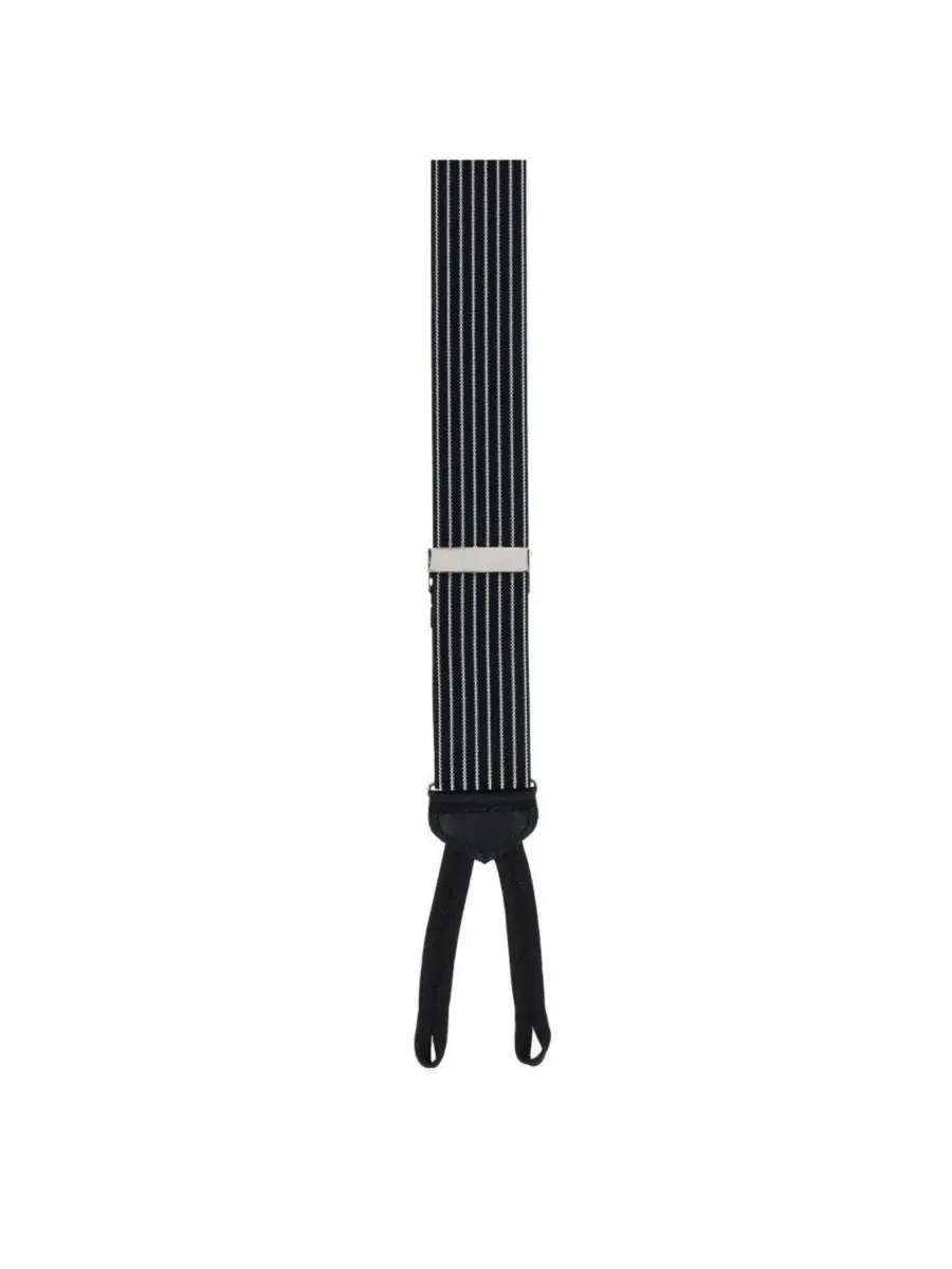 Мужские подтяжки Voltaire Chalk Stripe Formal End Supenders TRAFALGAR — изображение 2 из 3, черный