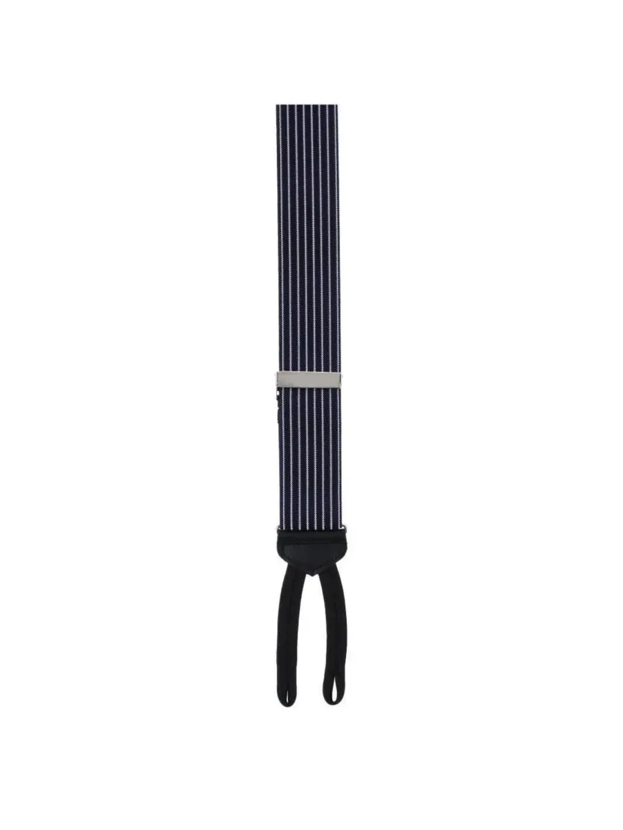 Мужские подтяжки Voltaire Chalk Stripe Formal End Supenders TRAFALGAR — изображение 4 из 4, темно-синий
