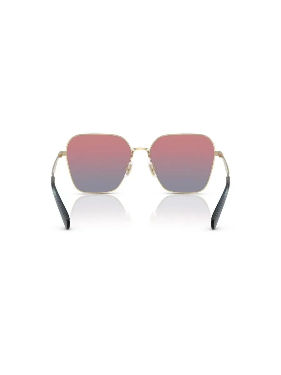 Женские солнцезащитные очки металлические геометрические COACH — изображение 4 из 5, светлый золотистый