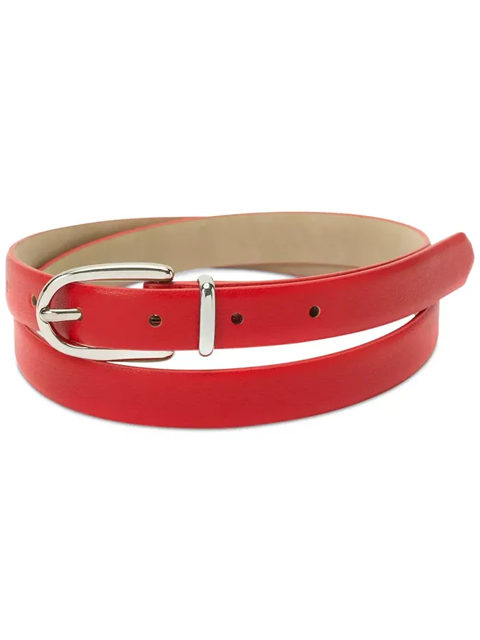 2-Pk Snake & Solid Belt – Набор из 2 ремней: змеиный и однотонный I.N.C. International Concepts — изображение 4 из 4, черный