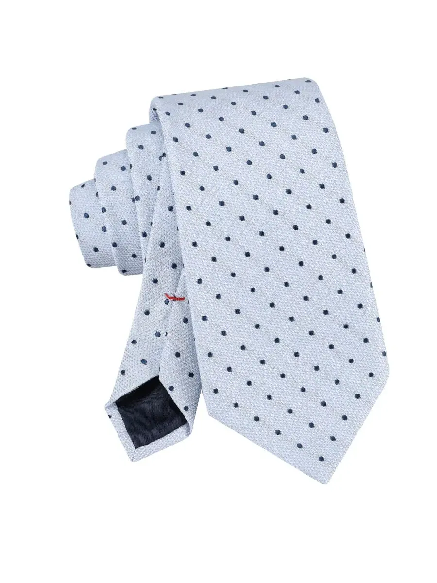 Мужской галстук Ashland Dot Tommy Hilfiger — изображение 2 из 10, светлый синий