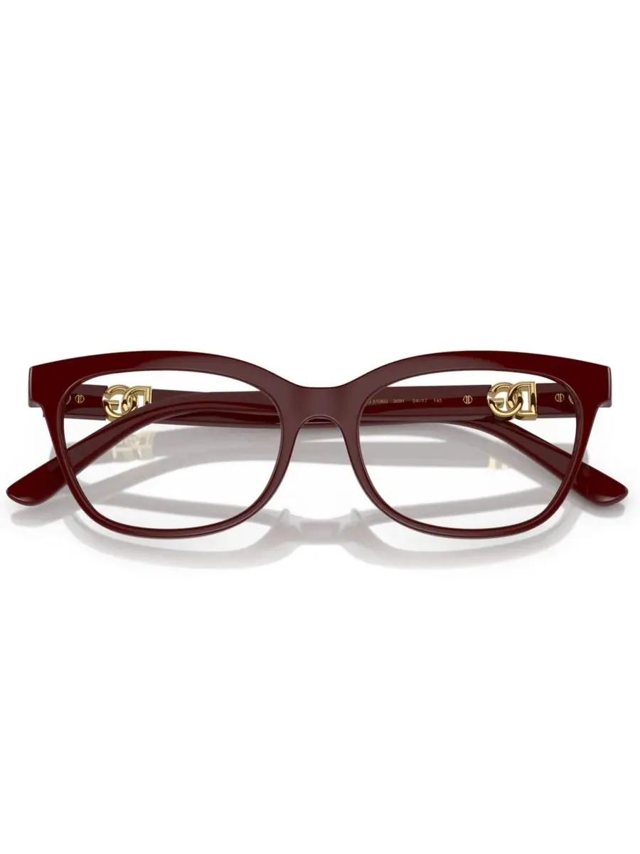 Женские очки-бабочки Dolce Gabbana, DG5106U Dolce&Gabbana — изображение 5 из 6, бордо