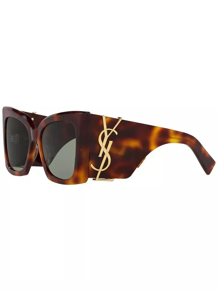 Женские солнцезащитные очки Blaze, SL M119 Saint Laurent — изображение 3 из 10, коричневый