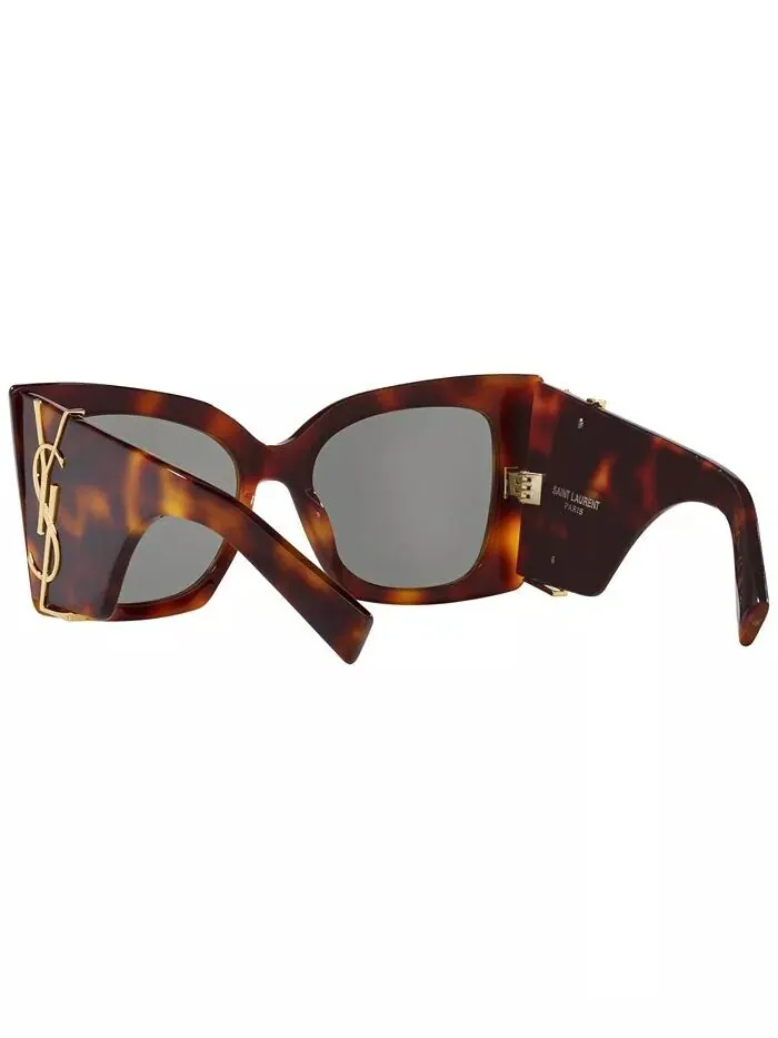Женские солнцезащитные очки Blaze, SL M119 Saint Laurent — изображение 7 из 10, коричневый