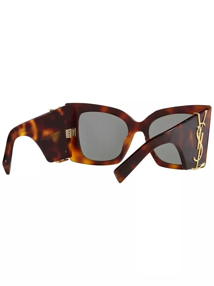 Женские солнцезащитные очки Blaze, SL M119 Saint Laurent — изображение 8 из 10, коричневый