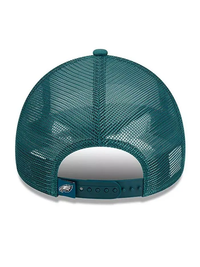Мужская регулируемая кепка белого, темно-зеленого цвета Philadelphia Eagles Stacked A-Frame Trucker — изображение 2 из 4
