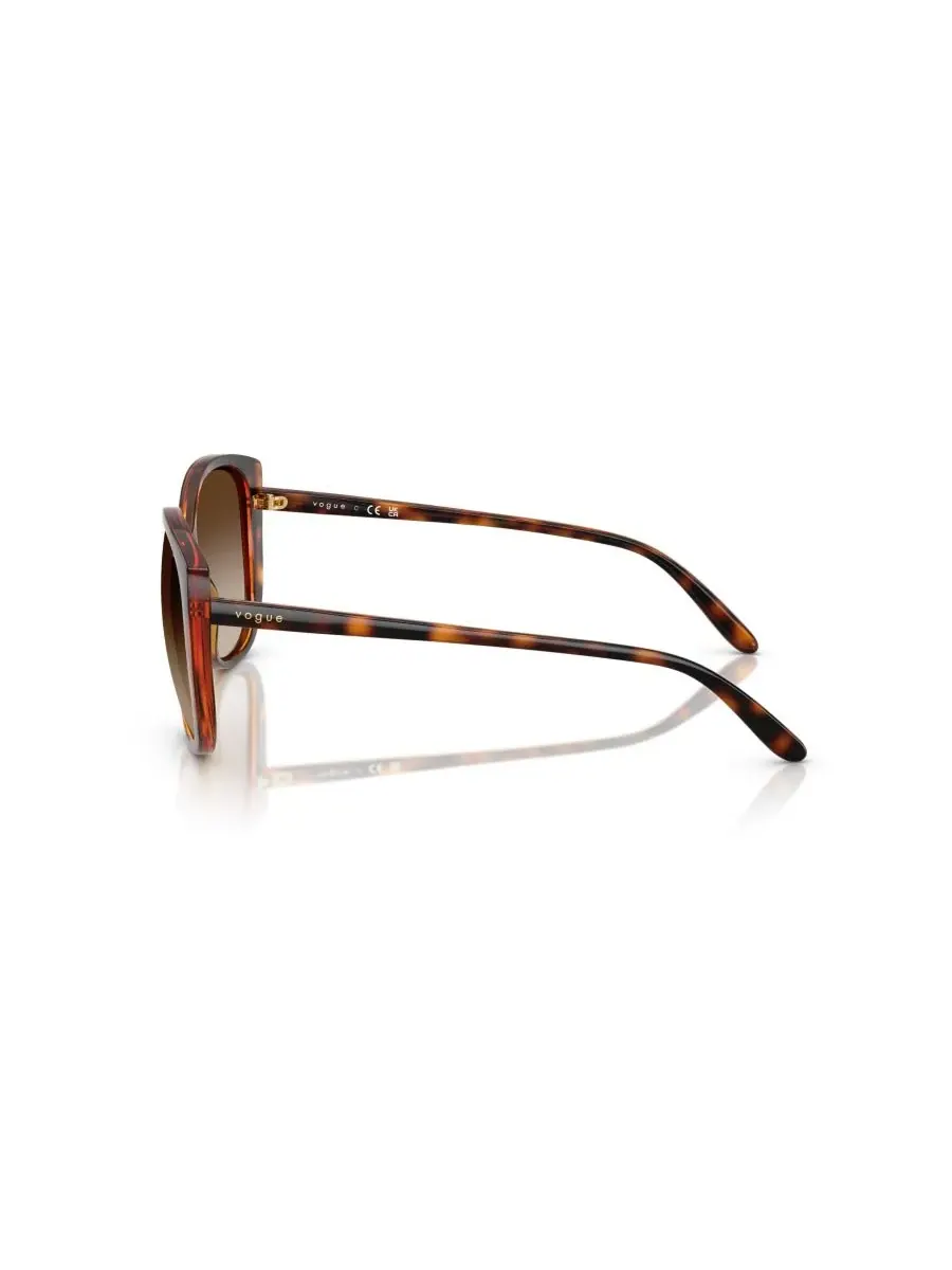 Женские солнцезащитные очки «Бабочка», VO5623S Vogue Eyewear, темно-havana — изображение 3 из 7, коричневый