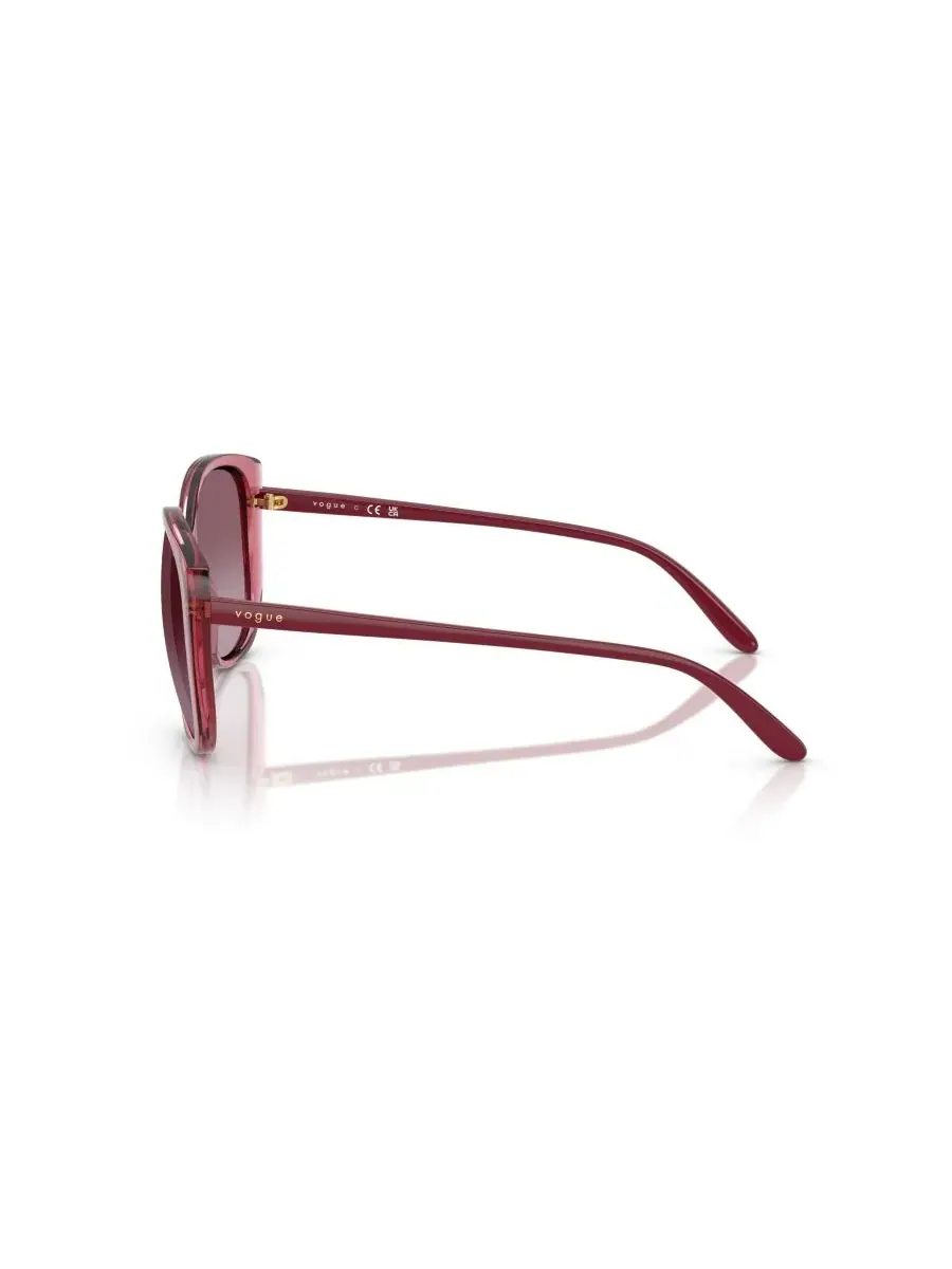 Женские солнцезащитные очки «Бабочка», VO5623S Vogue Eyewear — изображение 4 из 7, прозрачный фиолетовый
