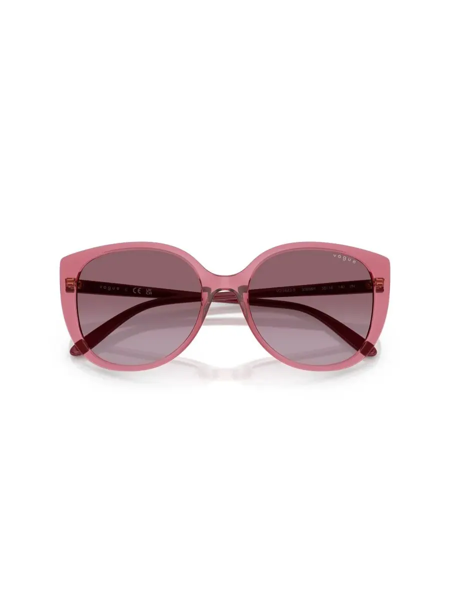 Женские солнцезащитные очки «Бабочка», VO5623S Vogue Eyewear — изображение 6 из 7, прозрачный фиолетовый