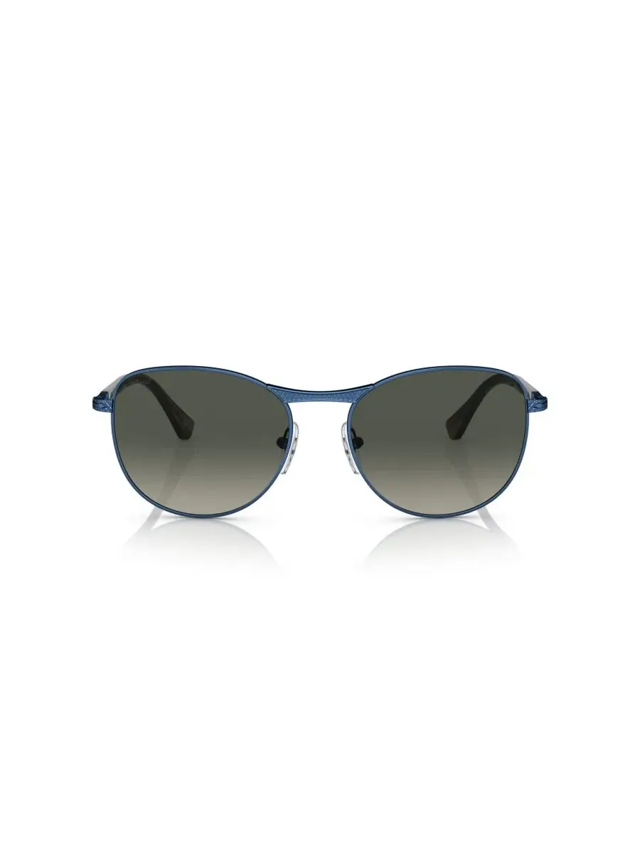 Солнцезащитные очки круглые с металлической оправой Persol — изображение 2 из 6, синий