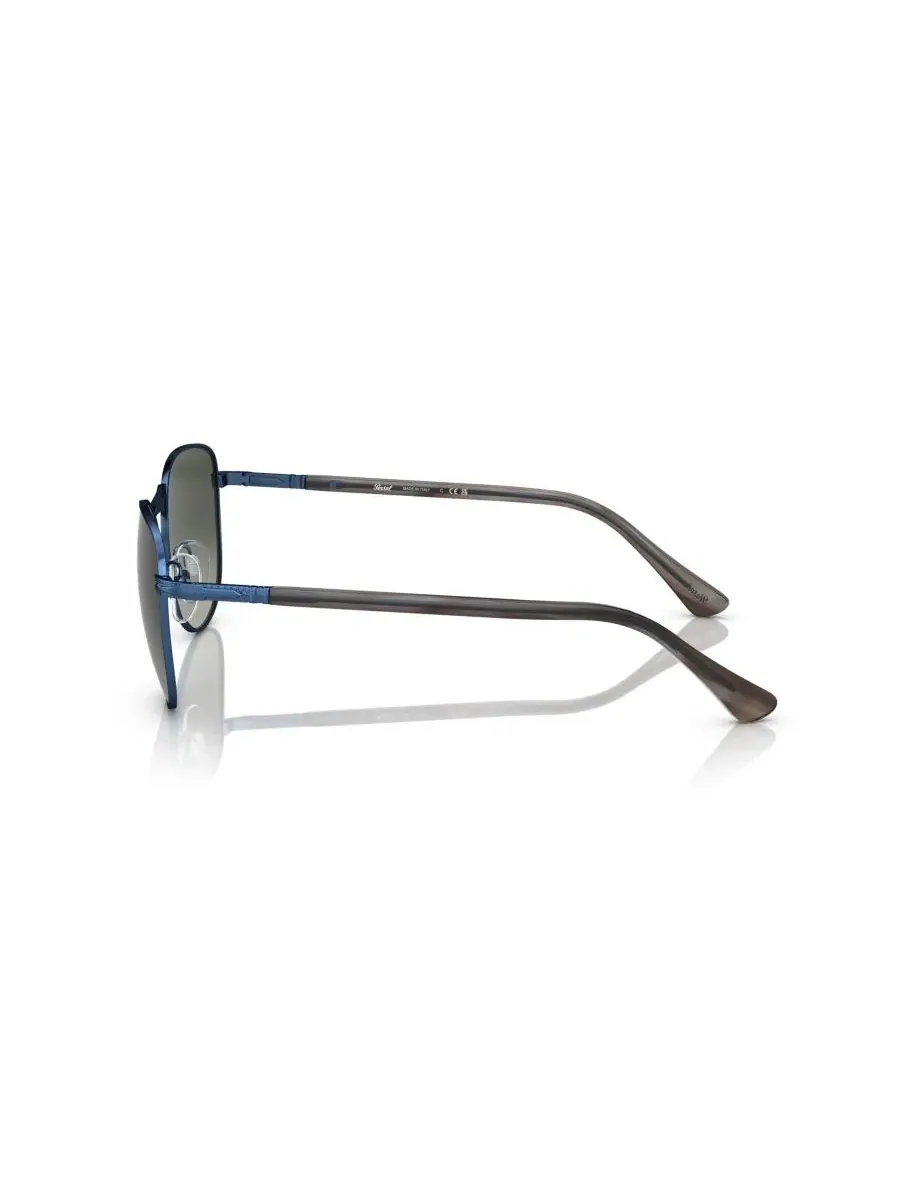 Солнцезащитные очки круглые с металлической оправой Persol — изображение 3 из 6, синий