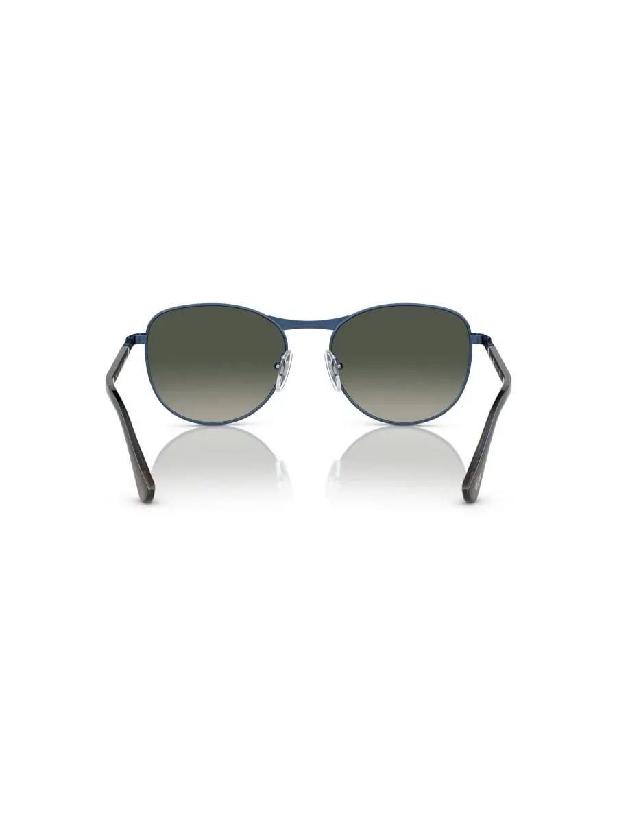 Солнцезащитные очки круглые с металлической оправой Persol — изображение 4 из 6, синий