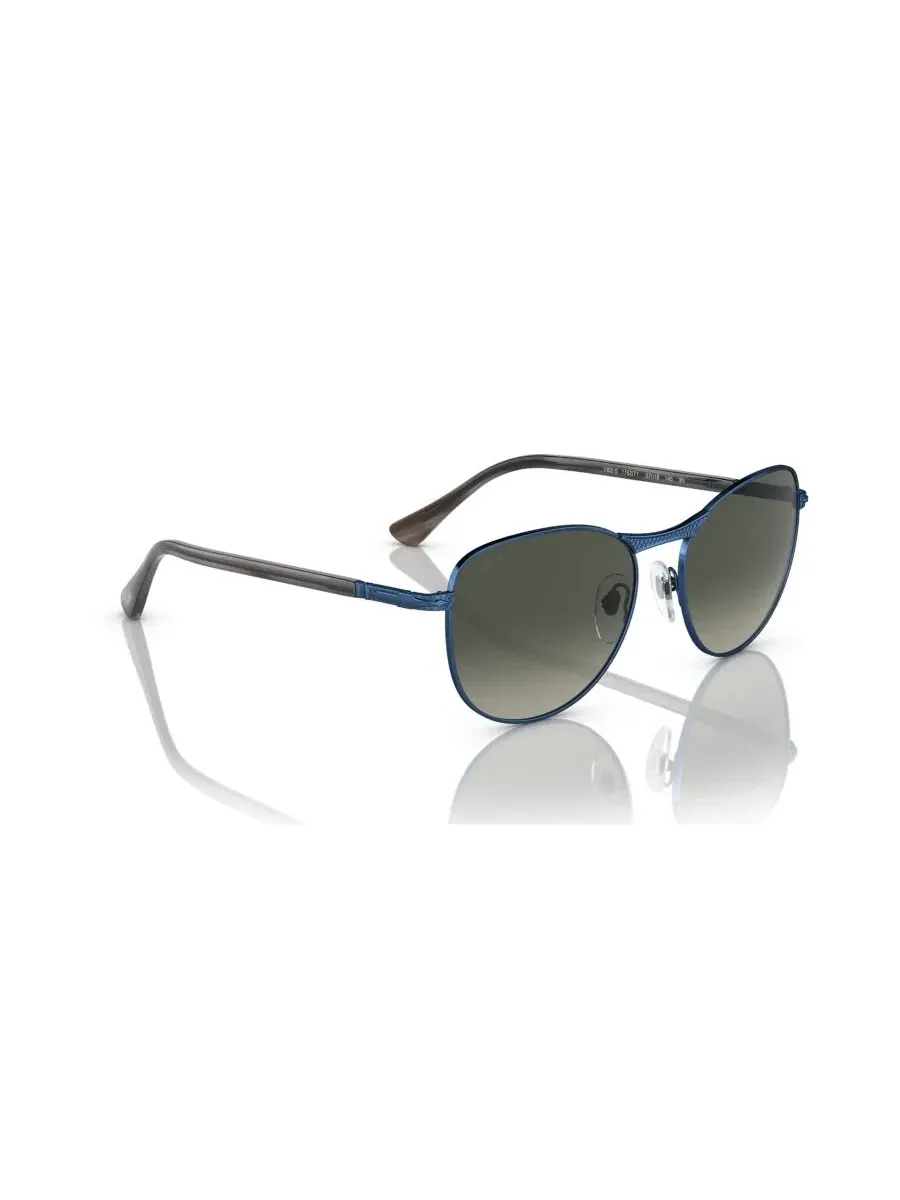 Солнцезащитные очки круглые с металлической оправой Persol — изображение 6 из 6, синий