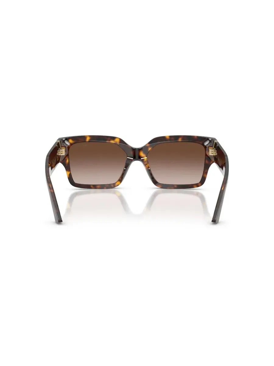 Женские прямоугольные солнцезащитные очки, JC5058JU Jimmy Choo — изображение 4 из 6, коричневый