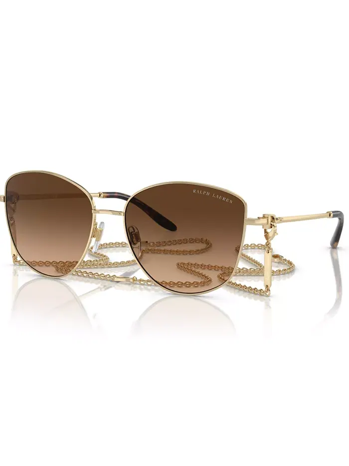 Женские солнцезащитные очки The Vivienne, градиентные RL7079 Ralph Lauren — изображение 1 из 6, бледный золотистый
