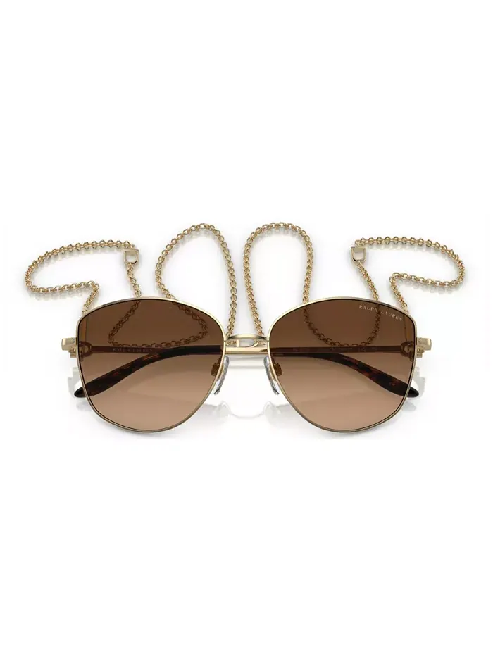 Женские солнцезащитные очки The Vivienne, градиентные RL7079 Ralph Lauren — изображение 5 из 6, бледный золотистый