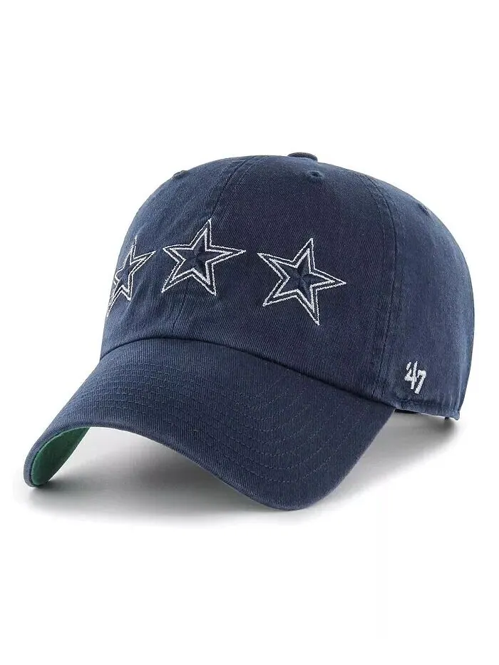 Мужская темно-синяя регулируемая шляпа Dallas Cowboys Bankroll Clean Up '47 Brand — синий