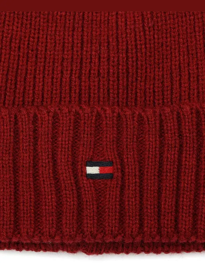 Мужская шапка с флагом и резинкой Tommy Hilfiger — изображение 3 из 4, красный