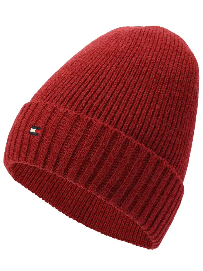 Мужская шапка с флагом и резинкой Tommy Hilfiger — изображение 4 из 4, красный