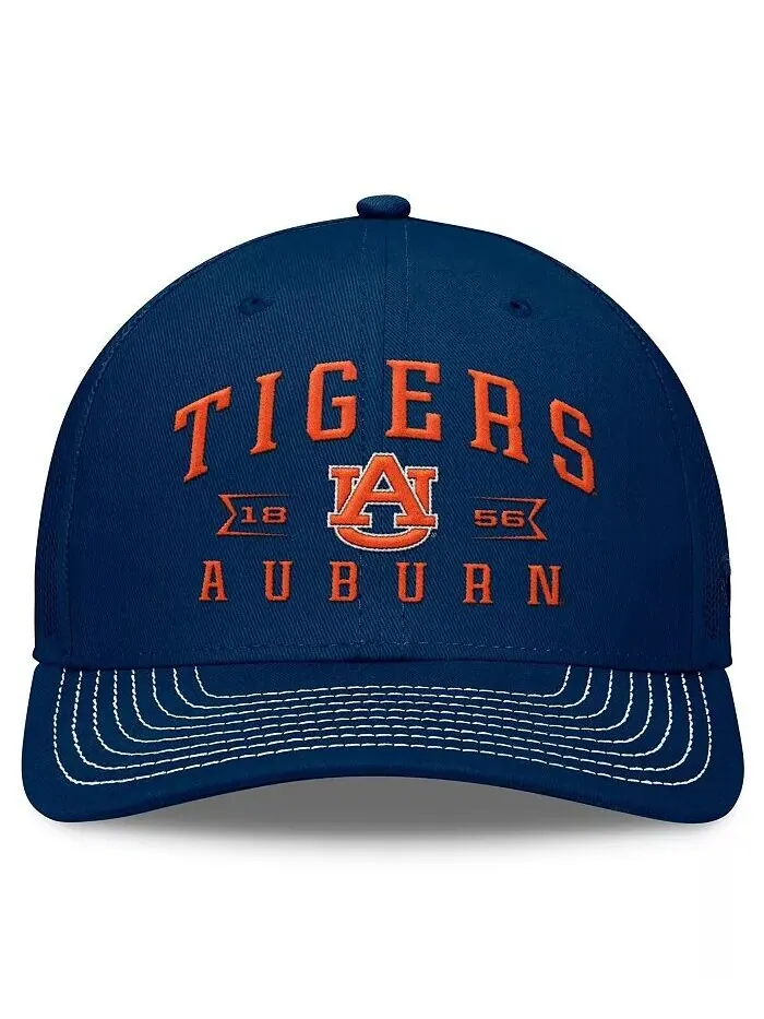 Мужская темно-синяя регулируемая кепка Auburn Tigers Carson Trucker Top of the World — изображение 4 из 4