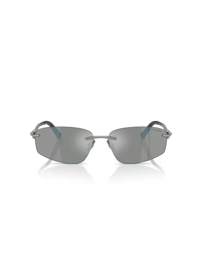 Унисекс геометрические солнцезащитные очки, TF3114 Tiffany & Co. — изображение 2 из 5, серый