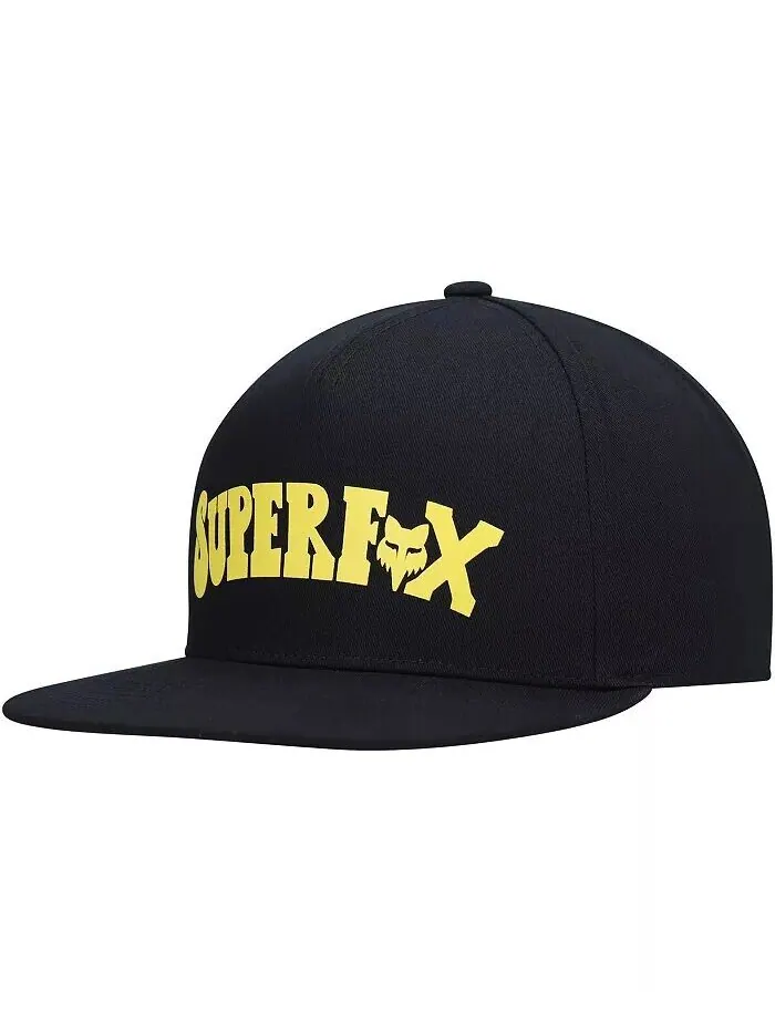 Мужская черная кепка Super Trik Snapback Fox — черный