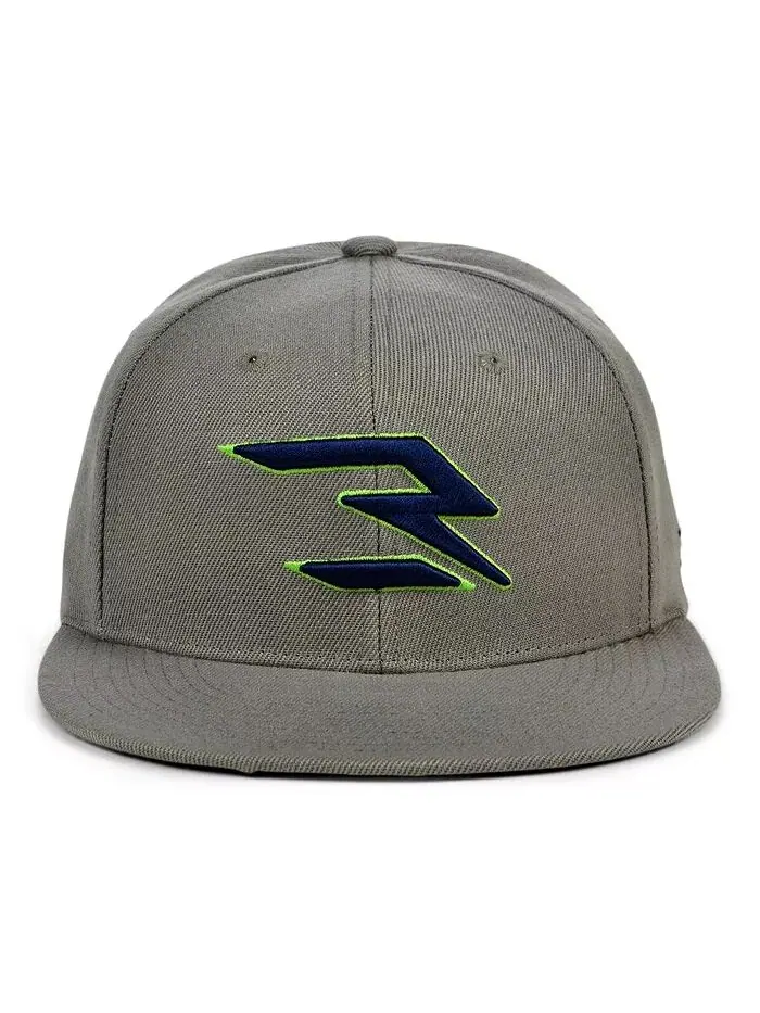 Мужская серая, темно-синяя модная кепка Snapback с регулируемой застежкой Nike 3BRAND by Russell — изображение 2 из 4