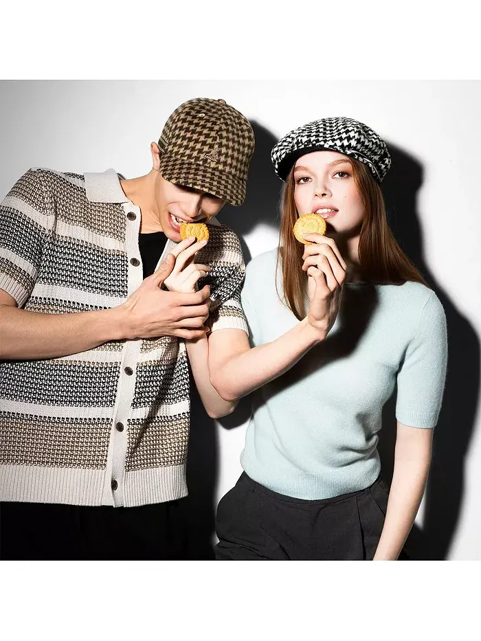 Кепка для зигзагообразной застежки Block Zig Kangol — изображение 2 из 3, коричневый