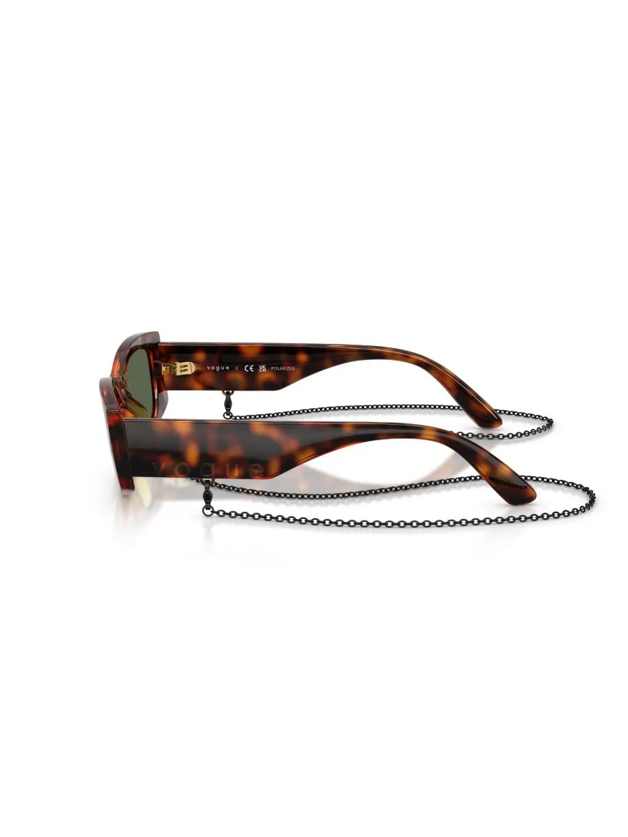 Женские поляризованные солнцезащитные очки, VO5655SU Vogue Eyewear — изображение 3 из 7, коричневый