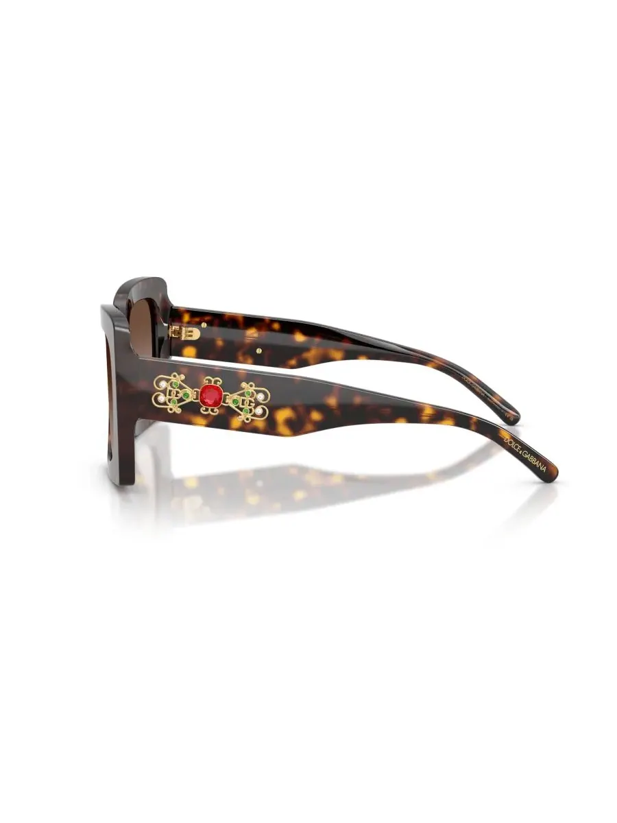 Женские квадратные солнцезащитные очки, DG4525B Dolce&Gabbana — изображение 2 из 6, коричневый