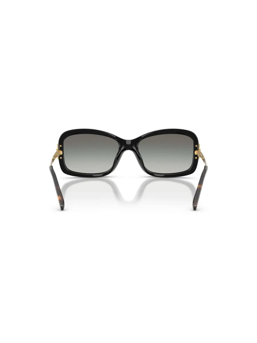 Женские прямоугольные солнцезащитные очки, TY9077U Tory Burch — изображение 4 из 6, черный